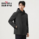 柒牌【可拆卸帽領(lǐng)】男士休閑夾克衫2025秋季抗皺商務(wù)風(fēng)衣外套