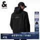 杰克·瓊斯（JACK&JONES）男裝潮流春秋款外套男士連帽防風(fēng)上衣戶(hù)外休閑夾克短款百搭外套 E41黑色 M (175)