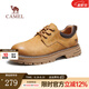 駱駝（CAMEL）男鞋新款工裝鞋低幫英倫真皮百搭休閑皮鞋男馬丁鞋 G13A136180 駝色/咖色 40