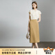 顏域咖色高腰包臀裙女2024新款夏季半裙氣質(zhì)通勤裙子中長(zhǎng)款半身裙 咖色 M/38
