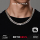 IDEAGEMER925銀古巴鏈項鏈男士小眾歐美風(fēng)加粗痞帥百搭男生單鏈素鏈鎖骨鏈 【加粗款】銀古巴鏈【60CM】