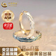 中國黃金（CHINA GOLD）925銀戒指蒹葭白露情侶對戒小眾紀念日首飾七夕情人節(jié)生日禮物 京速達*蒹葭白露情侶戒指【品牌禮盒】