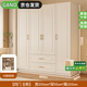 GANO【包安裝】衣柜實(shí)木生態(tài)板家用臥室歐式收納柜子平開門儲物家具 200*200*55主柜