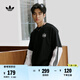 adidas經(jīng)典純棉運(yùn)動上衣圓領(lǐng)短袖T恤男女夏季新款阿迪達(dá)斯三葉草 黑色   L