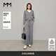 麥檬MM實(shí)穿主義/全羊毛休閑運(yùn)動(dòng)灰色毛針織開衫外套套裝25春新品 灰色5G1934461 M