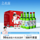 真露（JINRO）燒酒 360ml*5瓶+酒杯*2 13度 果味混合裝 韓國進口 禮盒裝