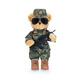 熊之家bears'home迷彩小熊解放公仔玩偶軍人兵哥哥形象生日退伍紀念禮物 陸軍形象熊30cm 標配-領(lǐng)銜+姓名牌