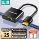 山澤 HDMI轉VGA線(xiàn)轉換器 高清視頻轉接頭適配器 小米筆記本電腦盒子電視顯示器投影儀母頭線(xiàn) 獨立供電款 HHV05
