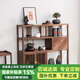 赫蘭菲（Helanfei） 實木茶邊柜北美黑胡桃木辦公室茶室茶具架現(xiàn)代簡約玄關書架客廳 北美黑胡桃木1.2米