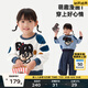 馬·拉?。∕.Latin）/【軟糯吐司】童裝兒童衛(wèi)衣春秋裝新款女小童波點(diǎn)印花圓領(lǐng) 半漂白 110cm