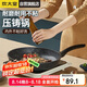 炊大皇 平底鍋煎鍋 麥飯石色不粘牛排煎蛋鍋26cm 磁爐通用高級JG26GJ