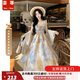 蕓蕁裙子女夏季2025新款風(fēng)與雛菊波西米亞不規(guī)則暈染收腰無袖連衣裙夏 風(fēng)與雛菊開衫+連衣裙套裝 S