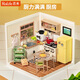 若來（Rolife）超級世界廚房拼裝diy小屋積木玩具手工兒童生日七夕情人節(jié)禮物