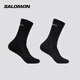 薩洛蒙（Salomon）男女款 戶(hù)外運動(dòng)舒適透氣襪子 EVASION CREW 2-PACK 黑色 C20838 L