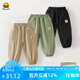 WALNUT DUCK小黃鴨2025夏季新品中小男女童運動百搭防蚊褲 黑色  120 