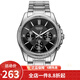 卡西歐（CASIO） 卡西歐(CASIO)手表商務男士運動防水三眼指針時尚石英腕表送男友 黑盤鋼帶MTP-1375D-1A