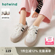 熱風(fēng)（Hotwind）商場(chǎng)同款經(jīng)典復(fù)古德訓(xùn)鞋通勤百搭女鞋運(yùn)動(dòng)透氣舒適厚底板鞋小白鞋 88米黑 (布面H14W3315) 38 (240mm)