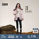 森馬[陳都靈同款][商場(chǎng)同款]休閑褲女加絨黑色九分小腳褲24冬季鯊魚(yú)褲 黑色90001 155/62A/S