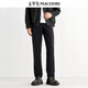 太平鳥(niǎo)男裝直筒西裝褲夏季長(cháng)褲透氣休閑褲品質(zhì)黑色商務(wù)修身西褲潮 黑色1（修身） 32