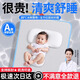 愿望良品德國品牌】嬰兒涼席a類寶寶新生兒專用涼墊嬰兒床幼兒園兒童席子 冰川藍(lán)丨20℃涼而不冰 防螨抑菌 110cm×63cm
