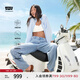 Levi's【商場同款】冰酷系列25春夏新款女士BAGGY直筒牛仔褲A3494 淺藍(lán)色 24 (32)
