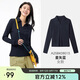 駱駝（CAMEL）【UPF1000+】戶外速干POLO女打底衫春長(zhǎng)袖V領(lǐng)涼感透氣防曬T恤  L