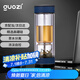 果茲（GUOZI）茶水分離杯雙層高硼硅玻璃杯辦公家用水杯男泡茶杯子380ml藍(lán)色
