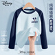 DISNEY迪士尼童裝兒童純棉長袖T恤2025春秋新款時(shí)尚韓版插肩女童上衣男 迪潮米奇K云釉藍(lán) 130 130cm