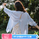 Olrain【輕薄透氣防曬衫】夏季女裝襯衫女時尚慵懶寬松襯衣衣服空調衫 藍色 M