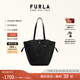芙拉（FURLA）【七夕禮物】NET女士牛皮中號(hào)經(jīng)典菜籃子上班族通勤手提托特包 黑色