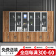鼎珂家具辦公柜木質(zhì)文件柜落地檔案資料柜現代帶鎖玻璃門(mén)辦公室儲物收納柜 2門(mén)-玻璃門(mén)柜