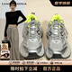 CAMILA KSENIA老爹鞋女2025新款夏季爆款時尚百搭厚底鞋子休閑運(yùn)動鞋 銀色 36