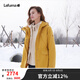 LAFUMA樂飛葉戶外沖鋒衣女 秋冬防風防水三合一保暖羽絨內(nèi)膽 LFJA4CZ60 土黃色GY 170/88A（40）