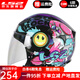 LS2摩托車頭盔兒童3C半盔男女小孩卡丁電瓶電動車四季安全帽O(jiān)F602 黑-粉紅蘭海豹 L（50-52CM頭圍）