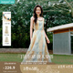 茵曼度假風(fēng)歐若風(fēng)無袖連衣裙2025夏季女裝新品純色寬松氣質(zhì)長裙子 五彩斑斕 M