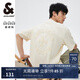 杰克·瓊斯（JACK&JONES）25年男裝春夏季重磅棉寬松復(fù)古哥特字母發(fā)泡印情侶短袖T恤男小眾 乳白色A05 常規(guī) L