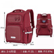 卡拉羊1-4-6年級小學(xué)生大嘴減負書(shū)包立體護脊大容量防下墜雙肩包 2674波爾多紅（身高130-150）