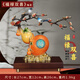 隆長安銅葫蘆擺件福祿雙喜客廳辦公室桌玄關(guān)裝飾工藝品喬遷新居禮物 梅花款丨《福祿雙喜》【重約1.9kg】