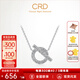 CRD克徠帝【現(xiàn)貨閃發(fā)】QUEEN女王鉆石項鏈18K金群鑲吊墜送女友禮物 【鉑金材質(zhì)】共約10分