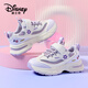 迪士尼（Disney）女童透氣網(wǎng)面跑步鞋兒童春秋公主鞋軟底運動(dòng)鞋 淡紫  33 