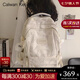 CALWAN KEODH書包女大學(xué)生初中雙肩包女2024新款時(shí)尚大容量背包輕便運(yùn)動(dòng)電腦包 【米白色+長(zhǎng)腿毛球】小眾百搭高顏值簡(jiǎn)約休閑減負(fù)出游