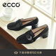 愛(ài)步（ECCO）25年夏季新款通勤簡(jiǎn)約風(fēng)方頭粗跟高跟鞋 型塑290953 黑色36