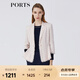 PORTS寶姿春夏新品女裝長袖中長夾克LM8J039MFD097 鹽粉色混色 S (4)