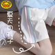 G.DUCKKIDS女童休閑運動短褲夏季新款玉桂狗童裝薄款兒童寶寶洋氣時髦五分褲 白色-純色【單件】 160 cm