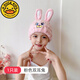 G.DUCKKIDS兒童干發(fā)帽女童吸水速干寶寶浴帽男童親子新款洗頭包頭發(fā)毛巾 粉色雙耳兔【單條裝】