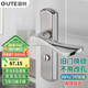 固特（GUTE）衛(wèi)生間門鎖室內(nèi)臥室門鎖無鑰匙廁所浴室洗手間房門鎖拉絲色通用款