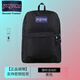 JANSPORT杰斯伯jansport雙肩包青漾男女學(xué)生書(shū)包電腦包雙肩背包校園包 黑色 (側袋+隔層)