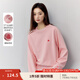 茵曼（INMAN）寬松減齡繡花衛(wèi)衣女2025春季新款百搭慵懶風(fēng)舒適休閑套頭衫 粉紅色 M