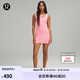 lululemon丨Ribbed Softstreme? 女士羅紋方領口連衣裙 LW1ESZS 櫻花粉 M