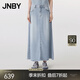 JNBY/江南布衣25夏新品半身裙牛仔A型簡(jiǎn)約通勤休閑5P4D14410 958/牛仔淺藍(lán) S